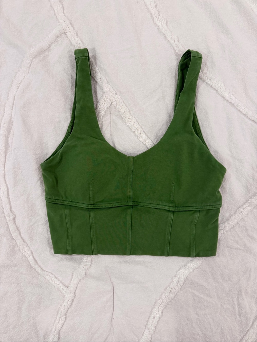 Aerie Cropped Green Tank Top/Sports Bra